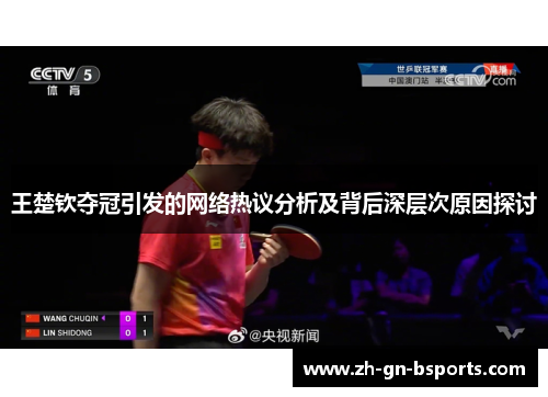王楚钦夺冠引发的网络热议分析及背后深层次原因探讨